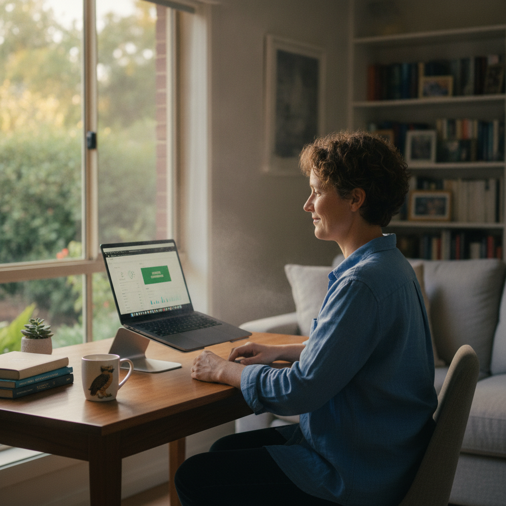 Computer cleaning in Urrbrae (5064) — a local resident at home with a clean, fast, dust-free computer running cool and quiet