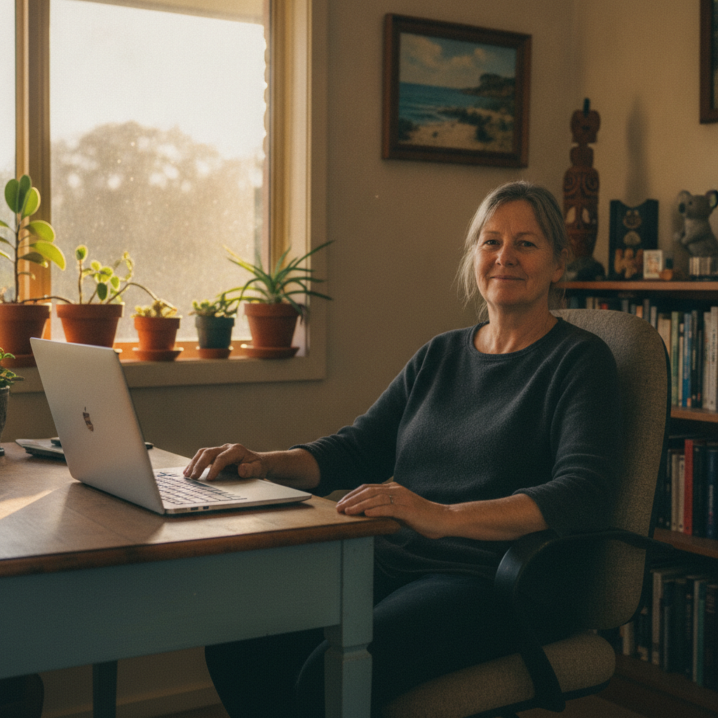 Computer cleaning in Wallagoot (2550) — a local resident at home with a clean, fast, dust-free computer running cool and quiet