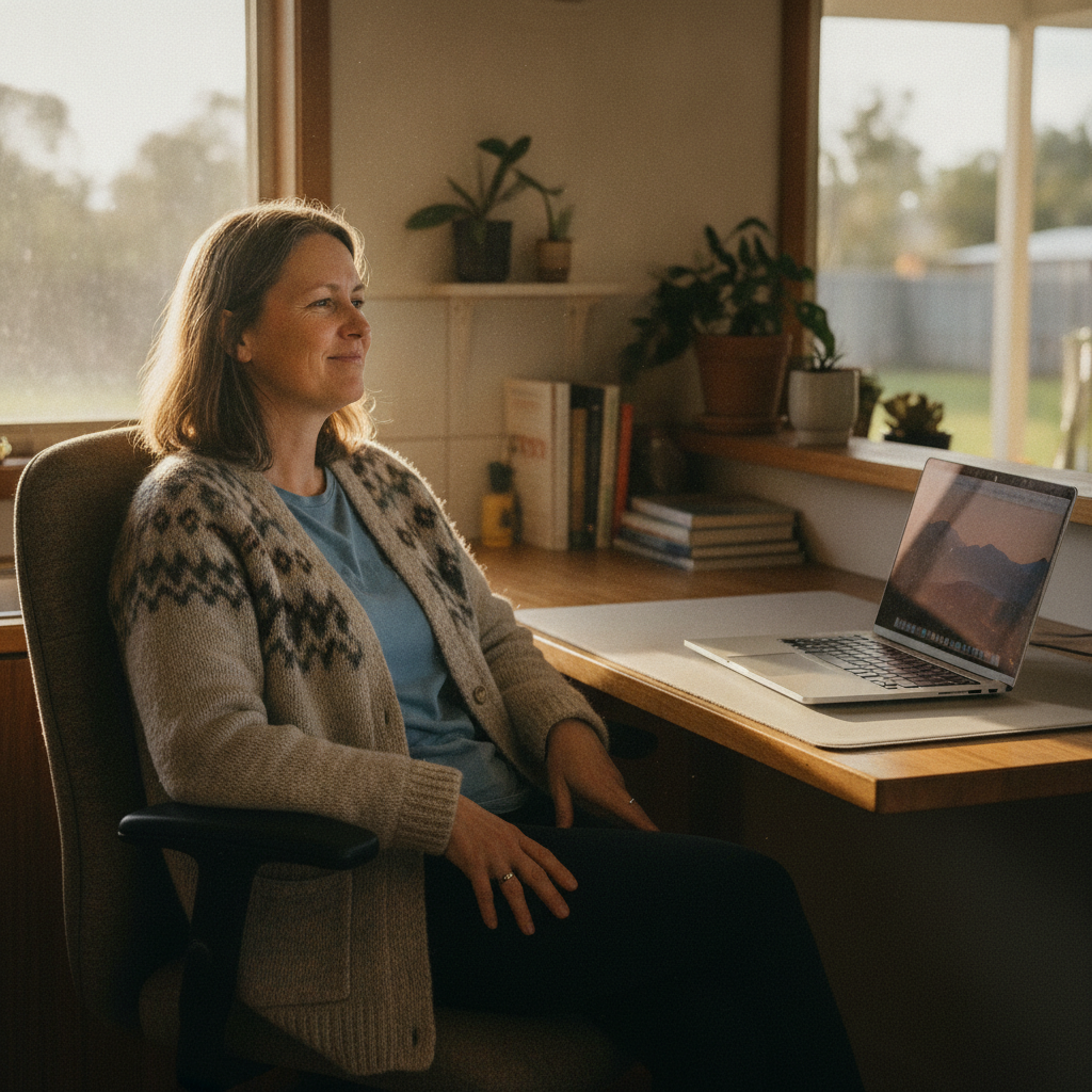 Computer cleaning in Wallanbah (2422) — a local resident at home with a clean, fast, dust-free computer running cool and quiet