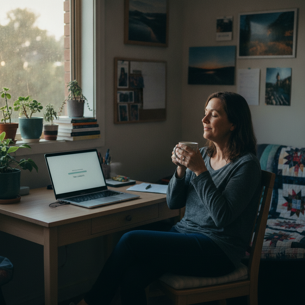 Computer cleaning in Wallsend (2287) — a local resident at home with a clean, fast, dust-free computer running cool and quiet