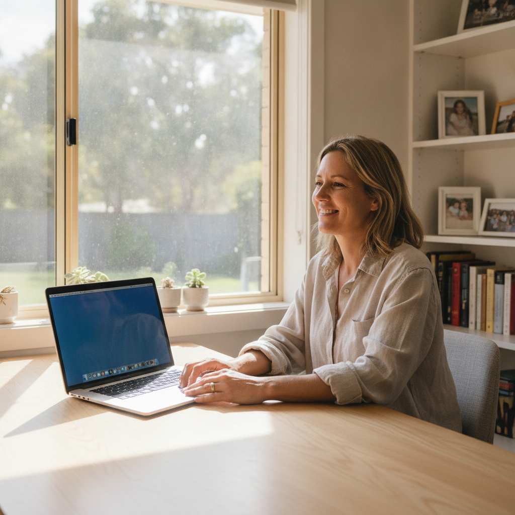 Computer cleaning in Warrabah (2346) — a local resident at home with a clean, fast, dust-free computer running cool and quiet