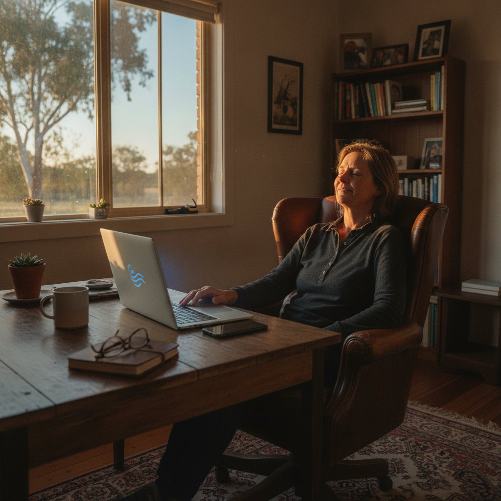 Computer cleaning in Warroo (2871) — a local resident at home with a clean, fast, dust-free computer running cool and quiet