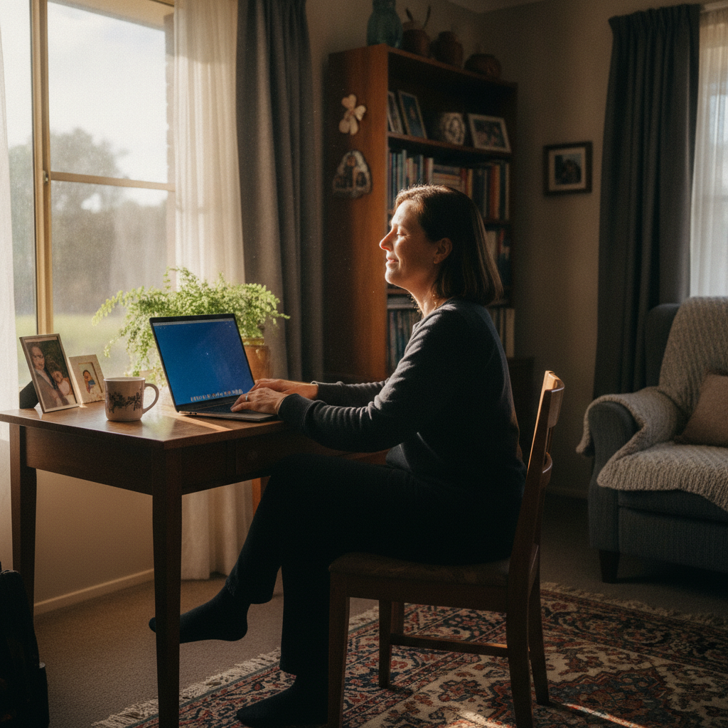 Computer cleaning in Waterford (6152) — a local resident at home with a clean, fast, dust-free computer running cool and quiet