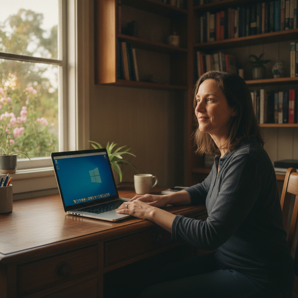 Computer cleaning in Wattle Flat (2795) — a local resident at home with a clean, fast, dust-free computer running cool and quiet