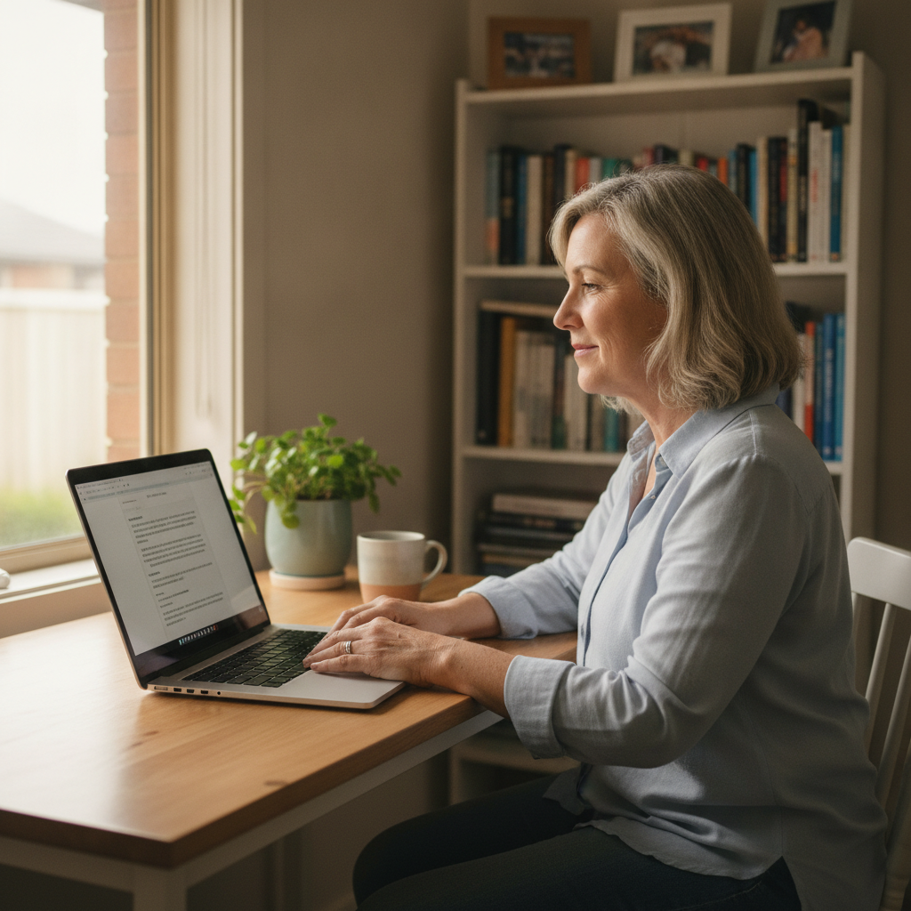 Computer cleaning in Werrington (2747) — a local resident at home with a clean, fast, dust-free computer running cool and quiet