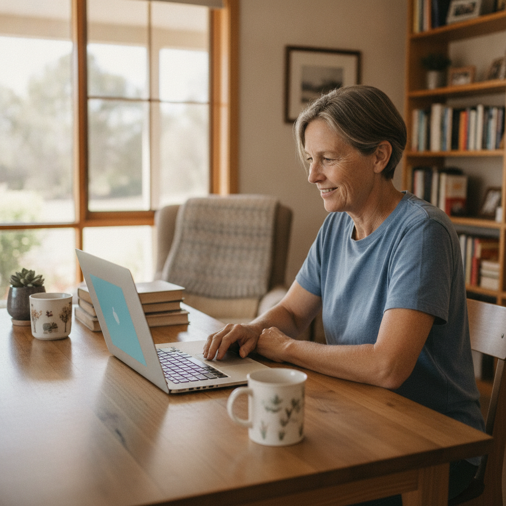 Computer cleaning in West Armidale (2350) — a local resident at home with a clean, fast, dust-free computer running cool and quiet
