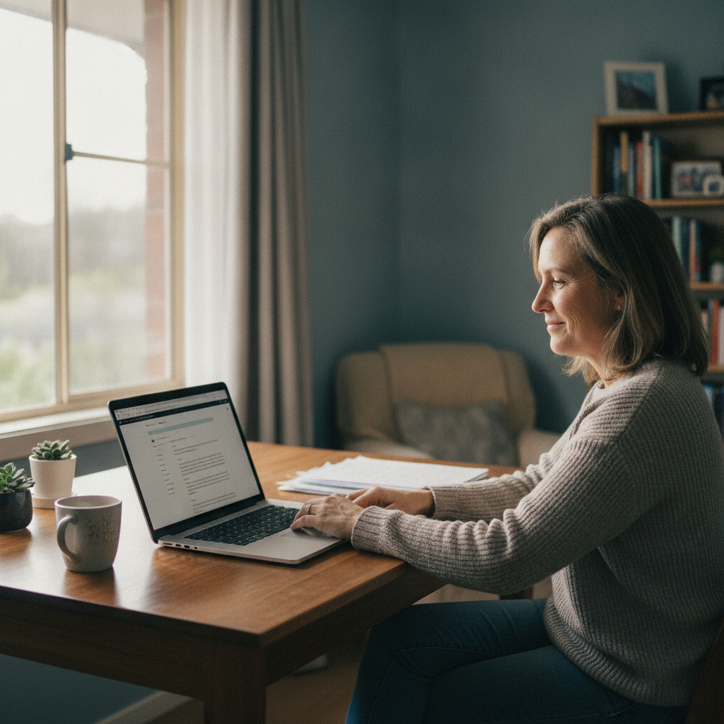 Computer cleaning in West Launceston (7250) — a local resident at home with a clean, fast, dust-free computer running cool and quiet