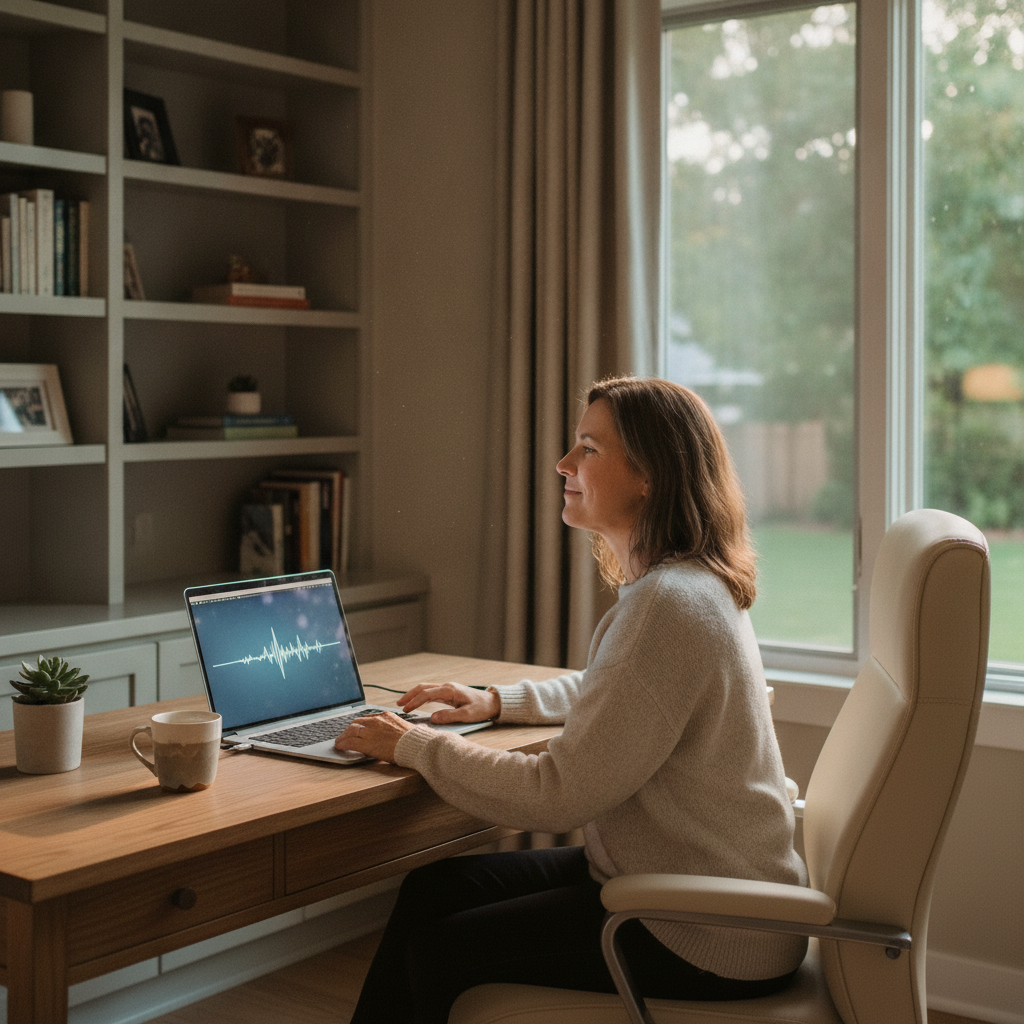 Computer cleaning in West Pennant Hills (2125) — a local resident at home with a clean, fast, dust-free computer running cool and quiet