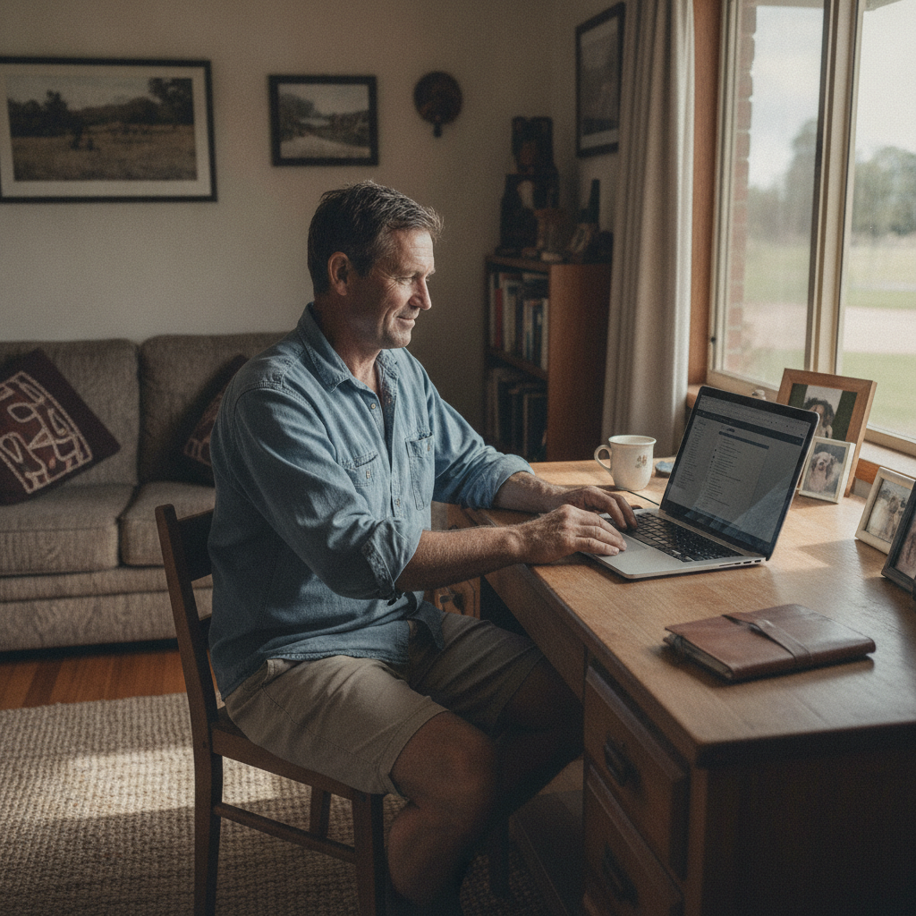 Computer cleaning in Williamsdale (2620) — a local resident at home with a clean, fast, dust-free computer running cool and quiet