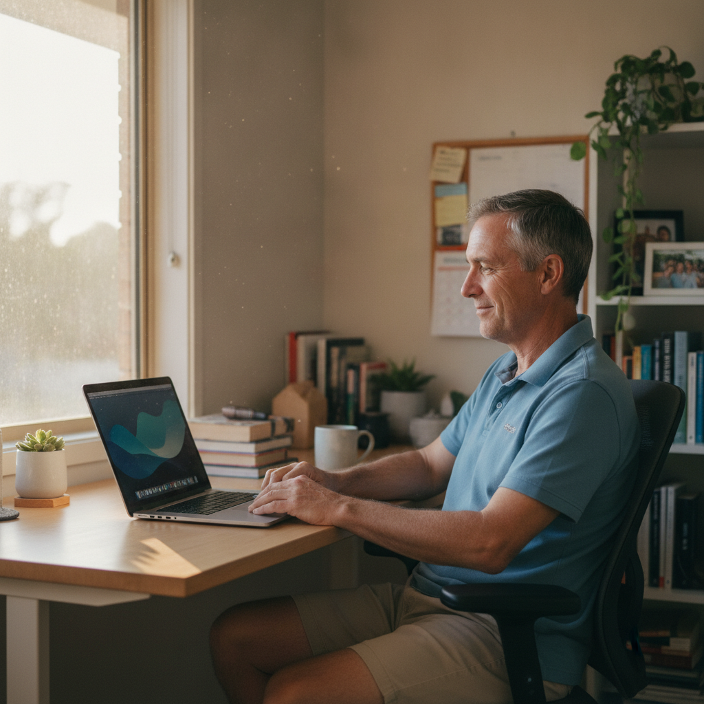 Computer cleaning in Willunga South (5172) — a local resident at home with a clean, fast, dust-free computer running cool and quiet
