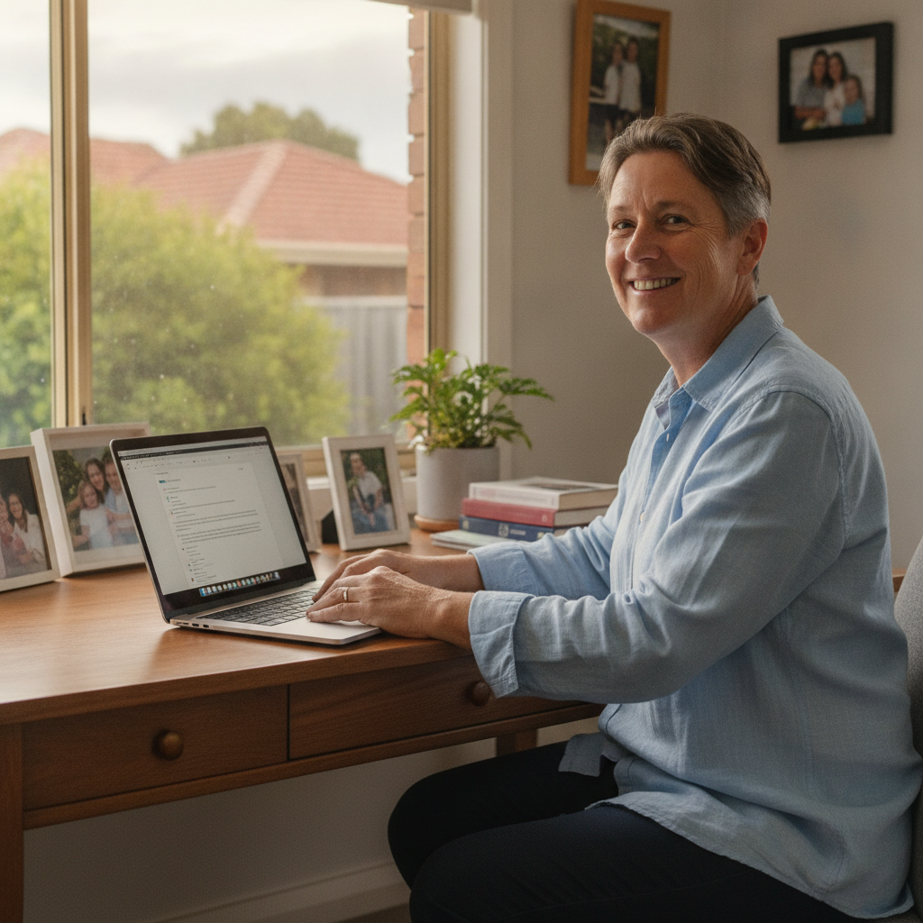 Computer cleaning in Winthrop (6150) — a local resident at home with a clean, fast, dust-free computer running cool and quiet