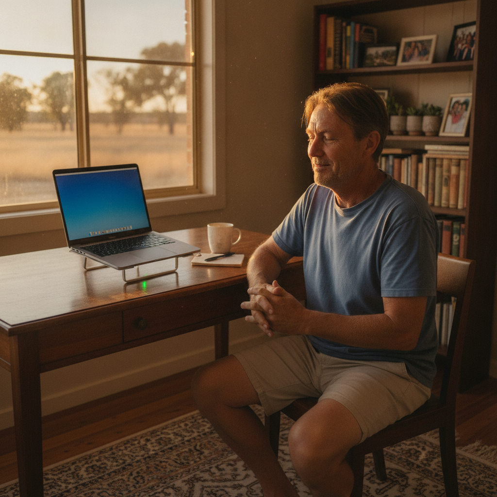 Computer cleaning in Winton (2344) — a local resident at home with a clean, fast, dust-free computer running cool and quiet