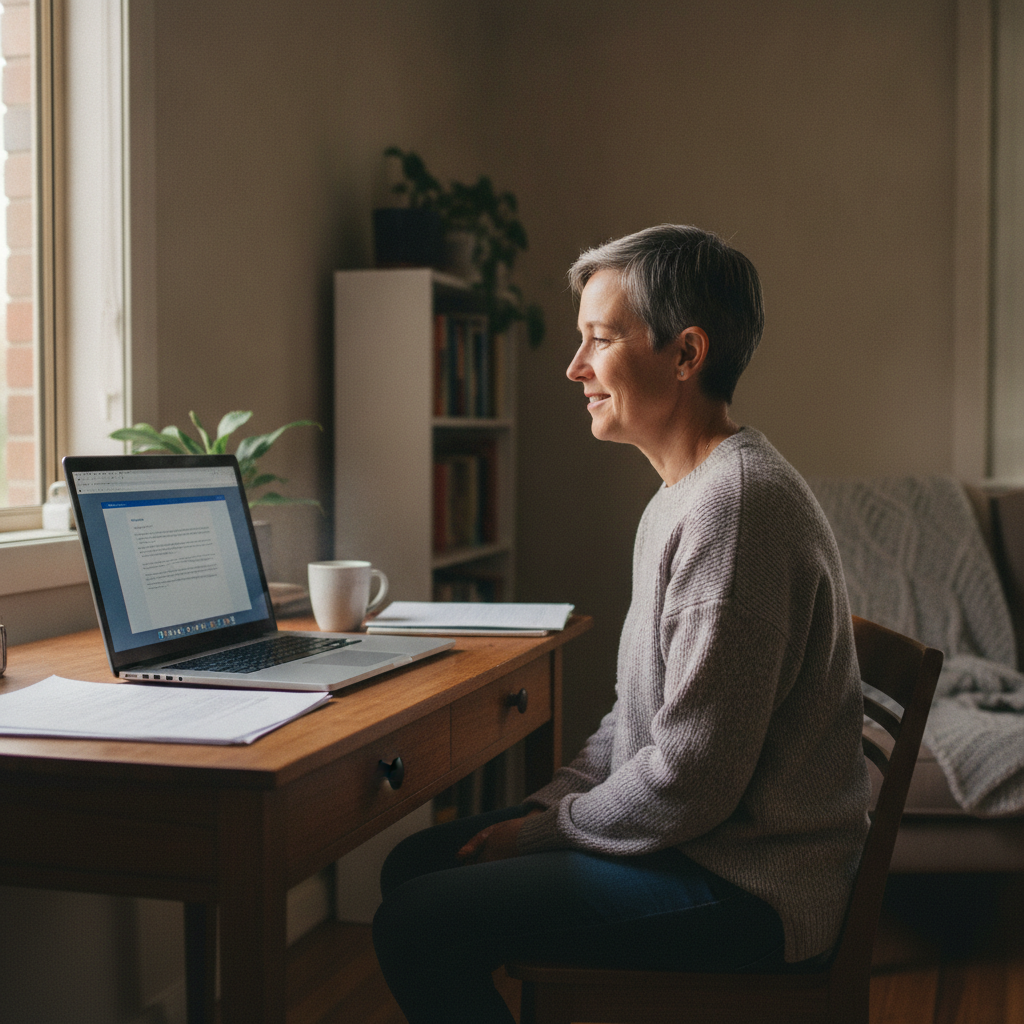 Professional computer clean-out in Wolli Creek (2205) — a happy New South Wales resident at home with a spotless, fast, quiet machine
