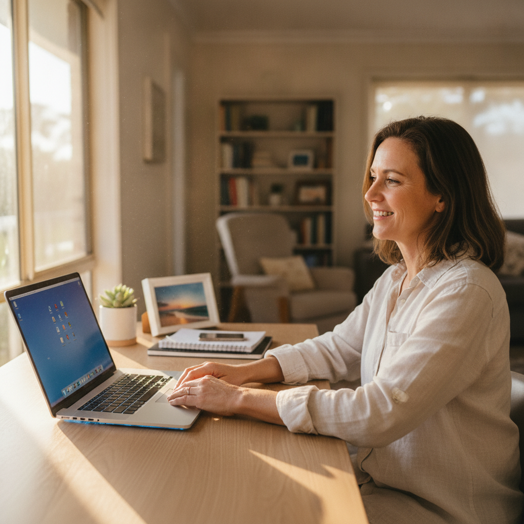 Computer cleaning in Wondabyne (2256) — a local resident at home with a clean, fast, dust-free computer running cool and quiet