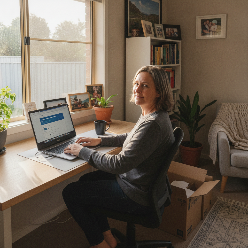 Computer cleaning in Woodbine (2560) — a local resident at home with a clean, fast, dust-free computer running cool and quiet
