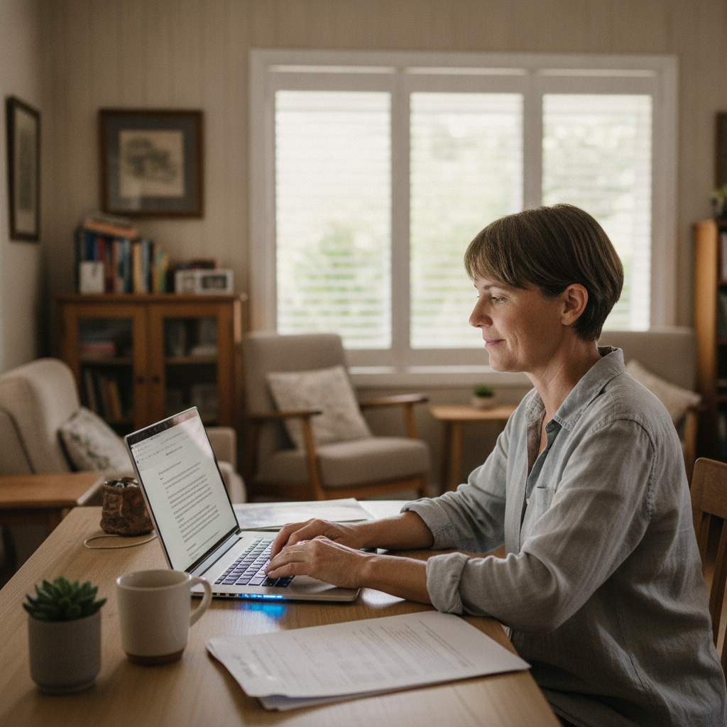 Computer cleaning in Woodburn (2472) — a local resident at home with a clean, fast, dust-free computer running cool and quiet