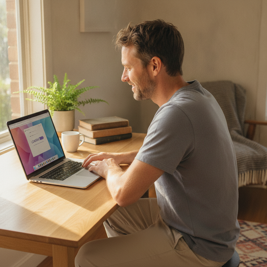Computer cleaning in Woodville (2321) — a local resident at home with a clean, fast, dust-free computer running cool and quiet