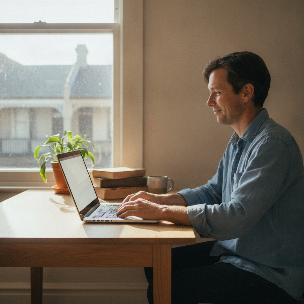 Computer cleaning in Woolloomooloo (2011) — a local resident at home with a clean, fast, dust-free computer running cool and quiet