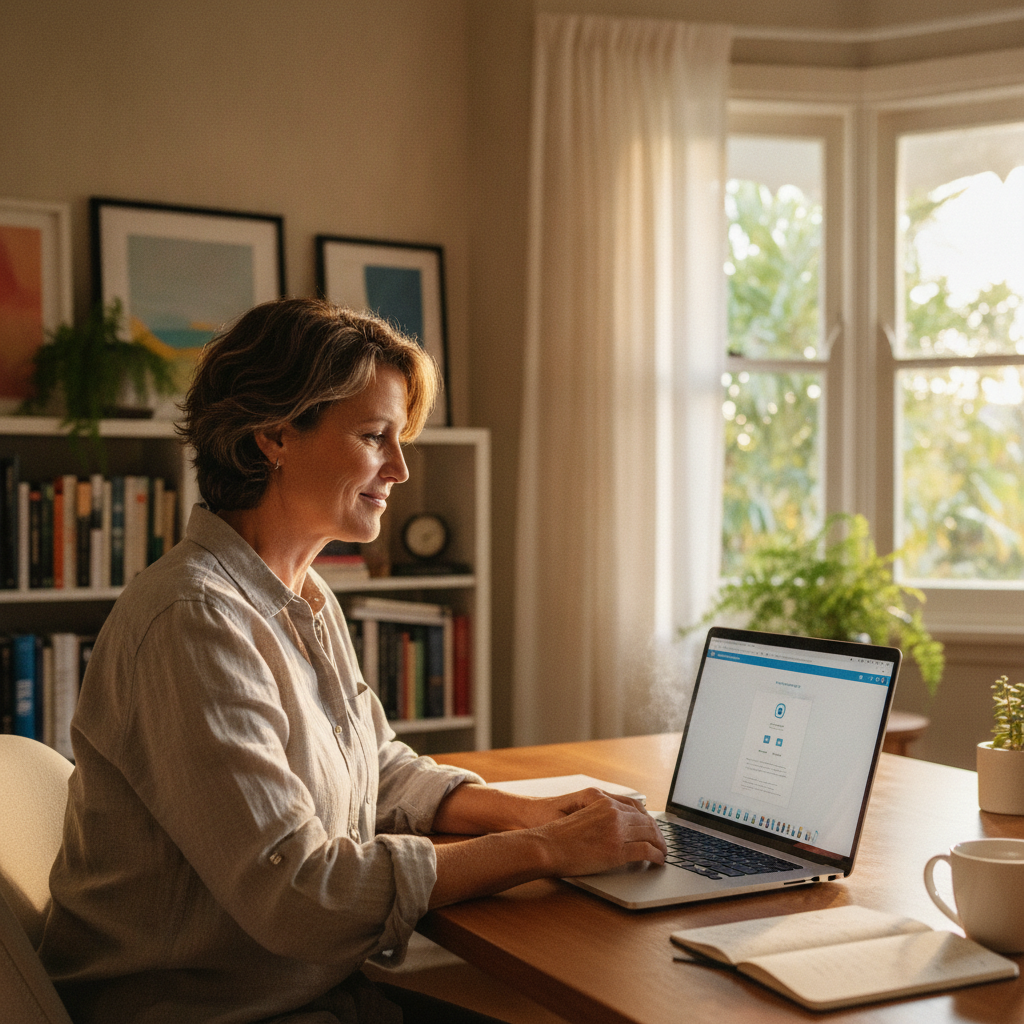 Computer cleaning in Wooloowin (4030) — a local resident at home with a clean, fast, dust-free computer running cool and quiet