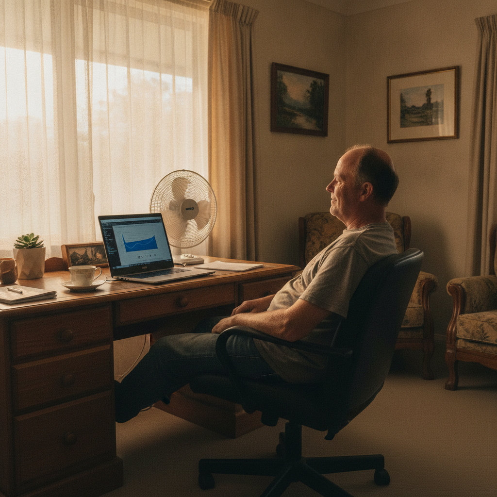 Computer cleaning in Wooroowoolgan (2470) — a local resident at home with a clean, fast, dust-free computer running cool and quiet