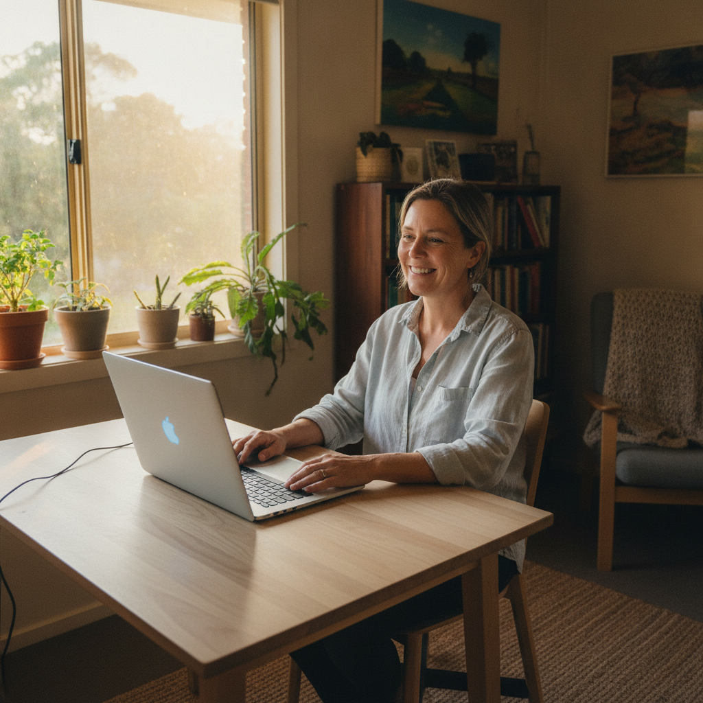 Computer cleaning in Worlds End (2850) — a local resident at home with a clean, fast, dust-free computer running cool and quiet