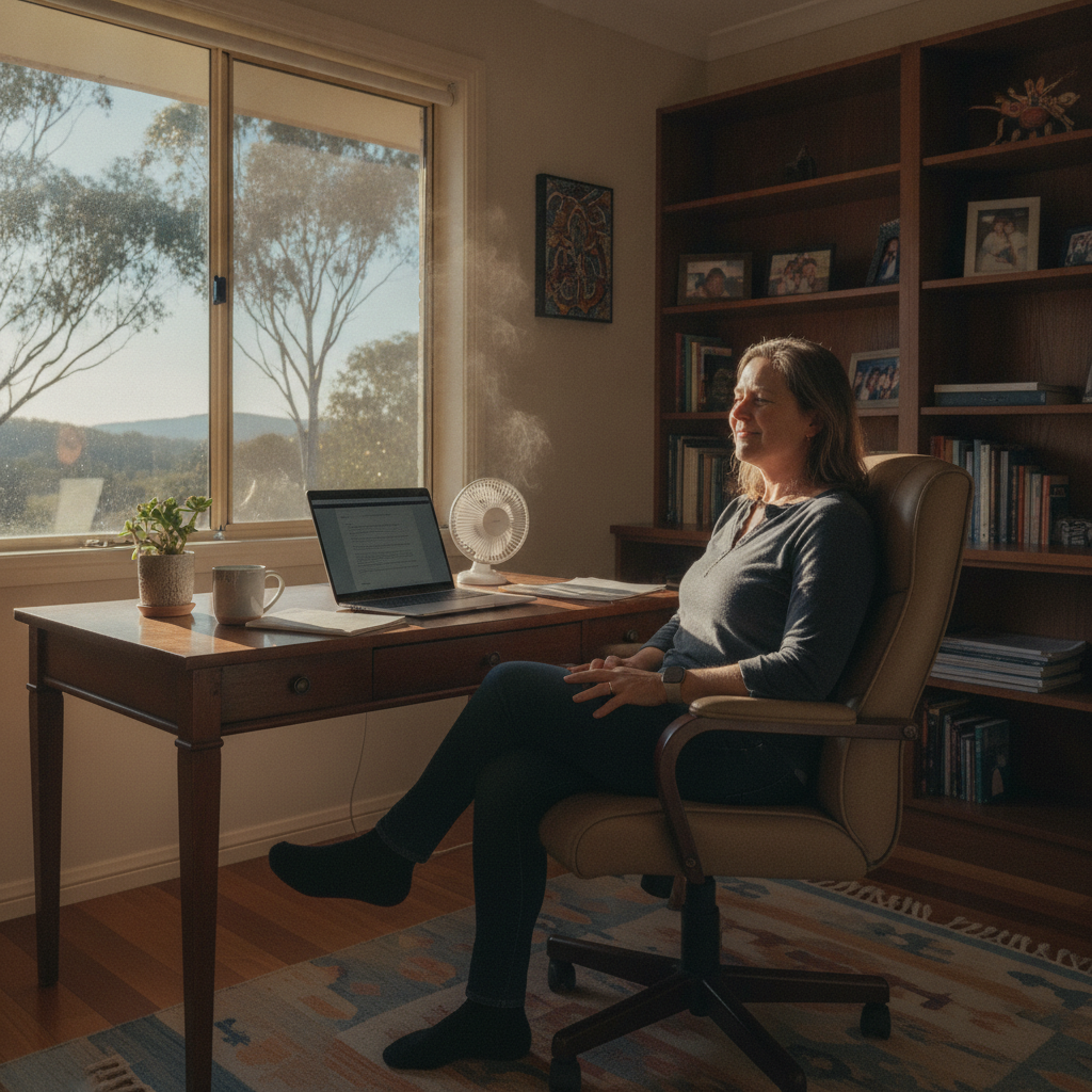 Computer cleaning in Wylies Flat (2330) — a local resident at home with a clean, fast, dust-free computer running cool and quiet