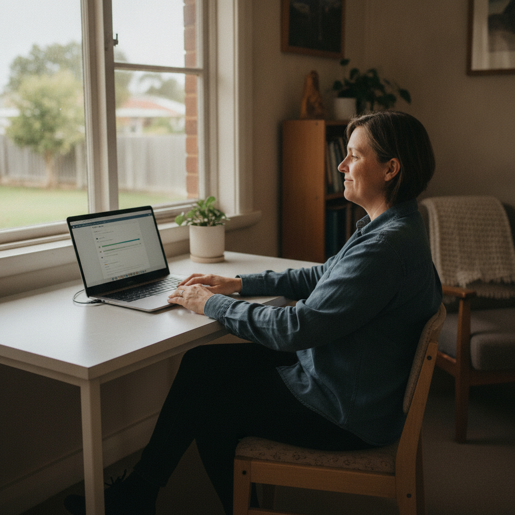 Computer cleaning in Yallourn North (3825) — a local resident at home with a clean, fast, dust-free computer running cool and quiet