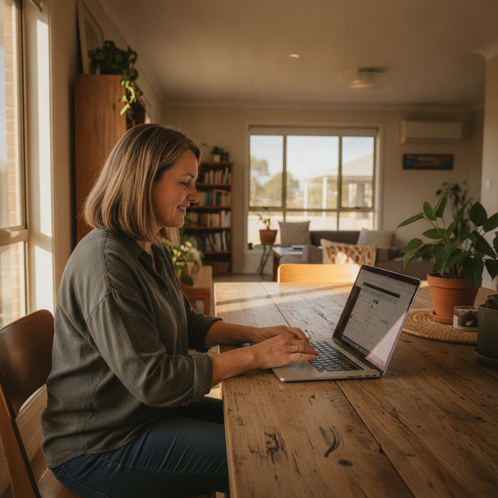 Computer cleaning in Yarloop (6218) — a local resident at home with a clean, fast, dust-free computer running cool and quiet