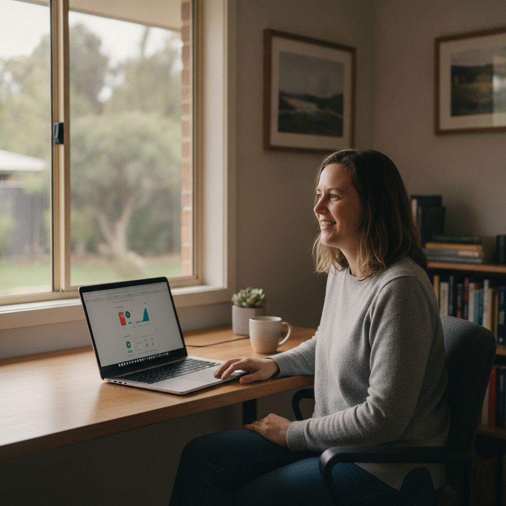Computer cleaning in Yarraman (2400) — a local resident at home with a clean, fast, dust-free computer running cool and quiet