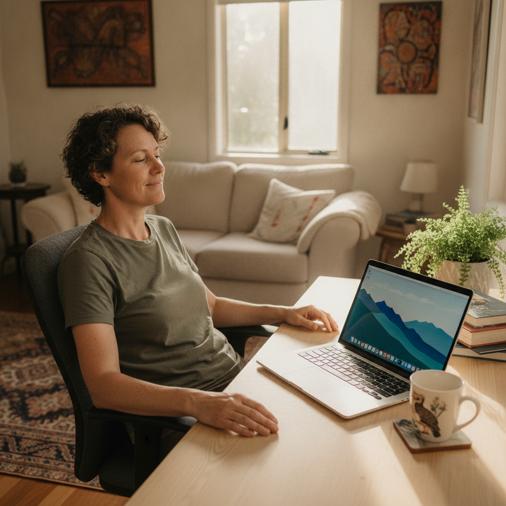 Computer cleaning in Yarrow (2620) — a local resident at home with a clean, fast, dust-free computer running cool and quiet