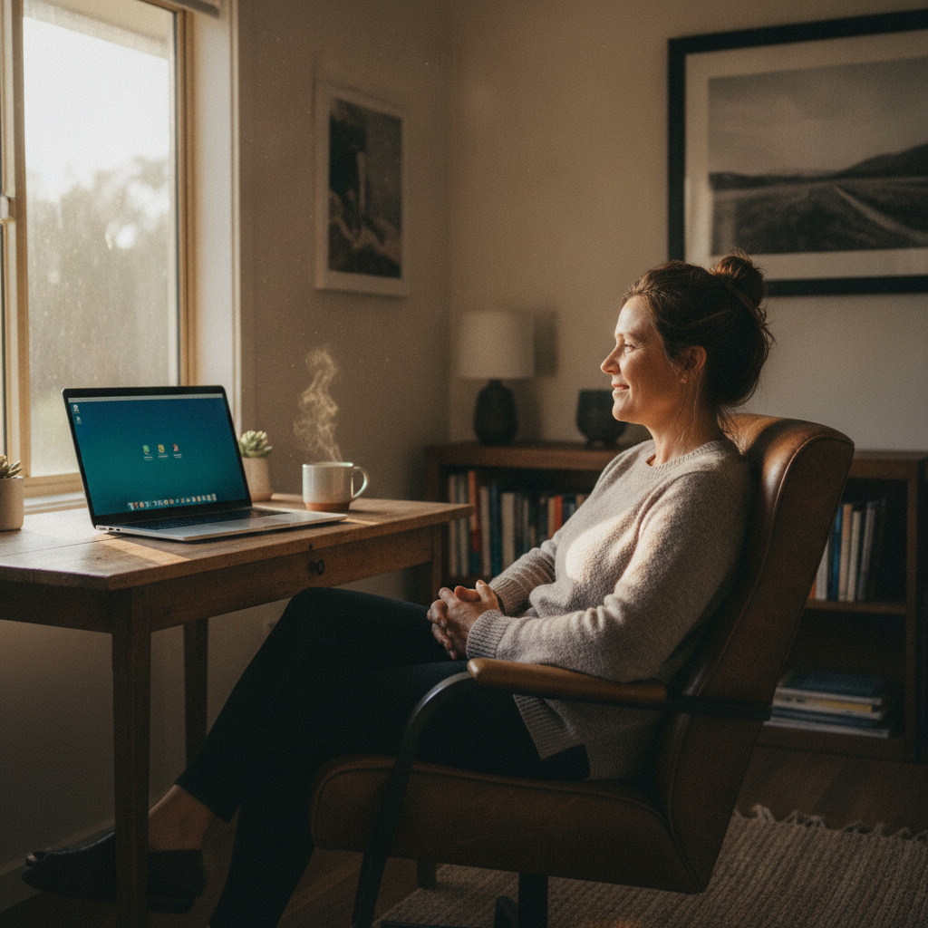 Computer cleaning in Yinnar South (3869) — a local resident at home with a clean, fast, dust-free computer running cool and quiet