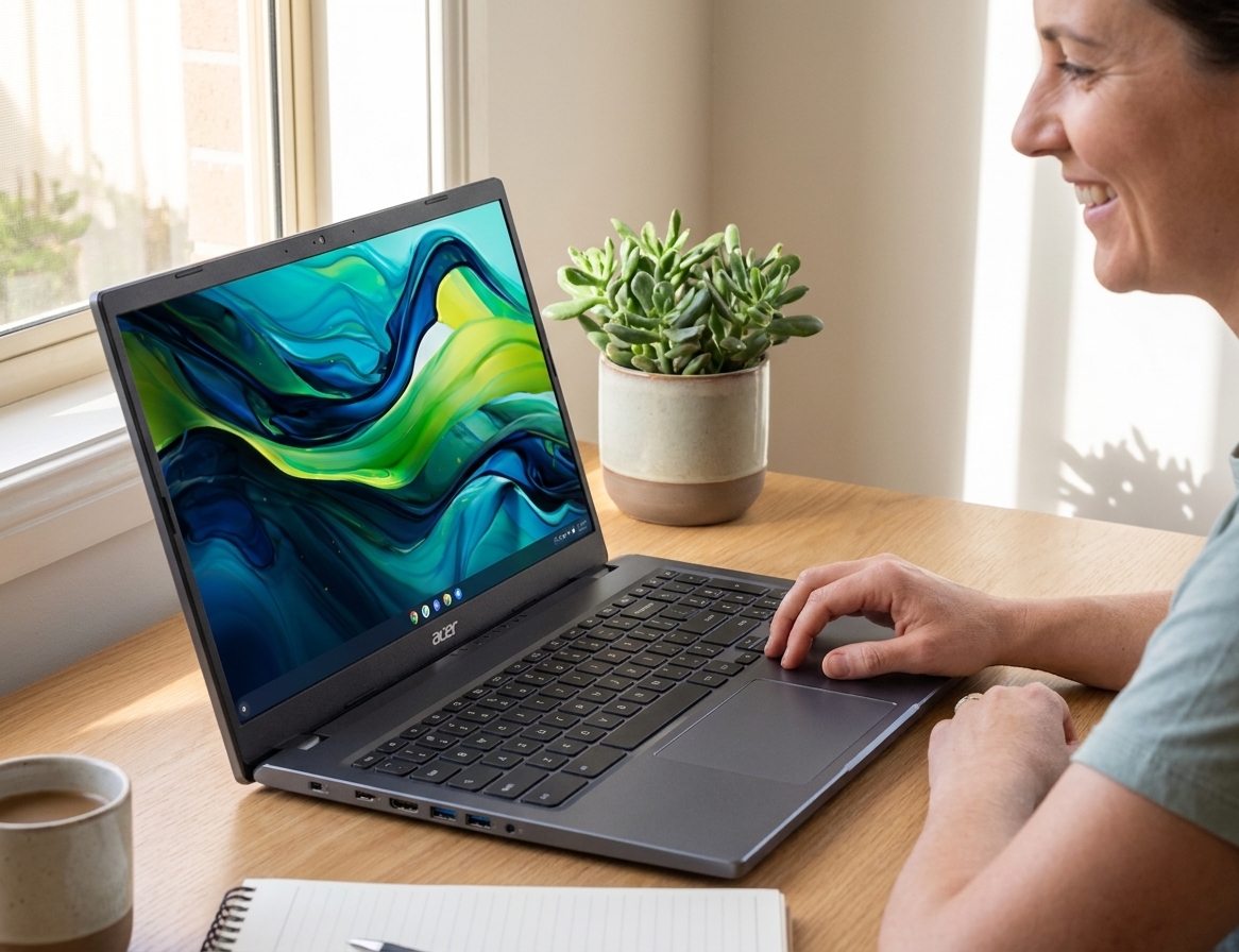 Acer Aspire repair - the actual Acer Aspire at home, owner using it and running smoothly