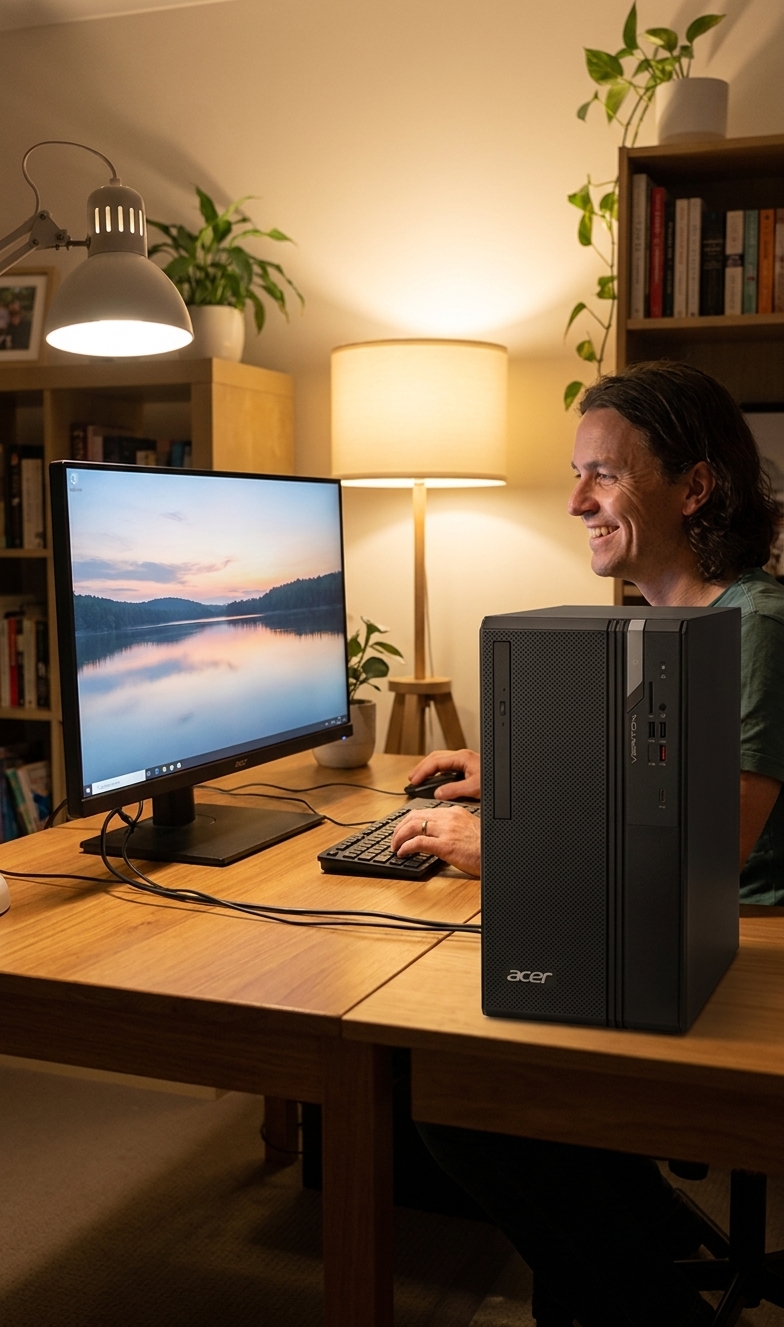 Acer Aspire TC 780 repair - the actual Acer Aspire TC 780 at home, owner using it and running smoothly