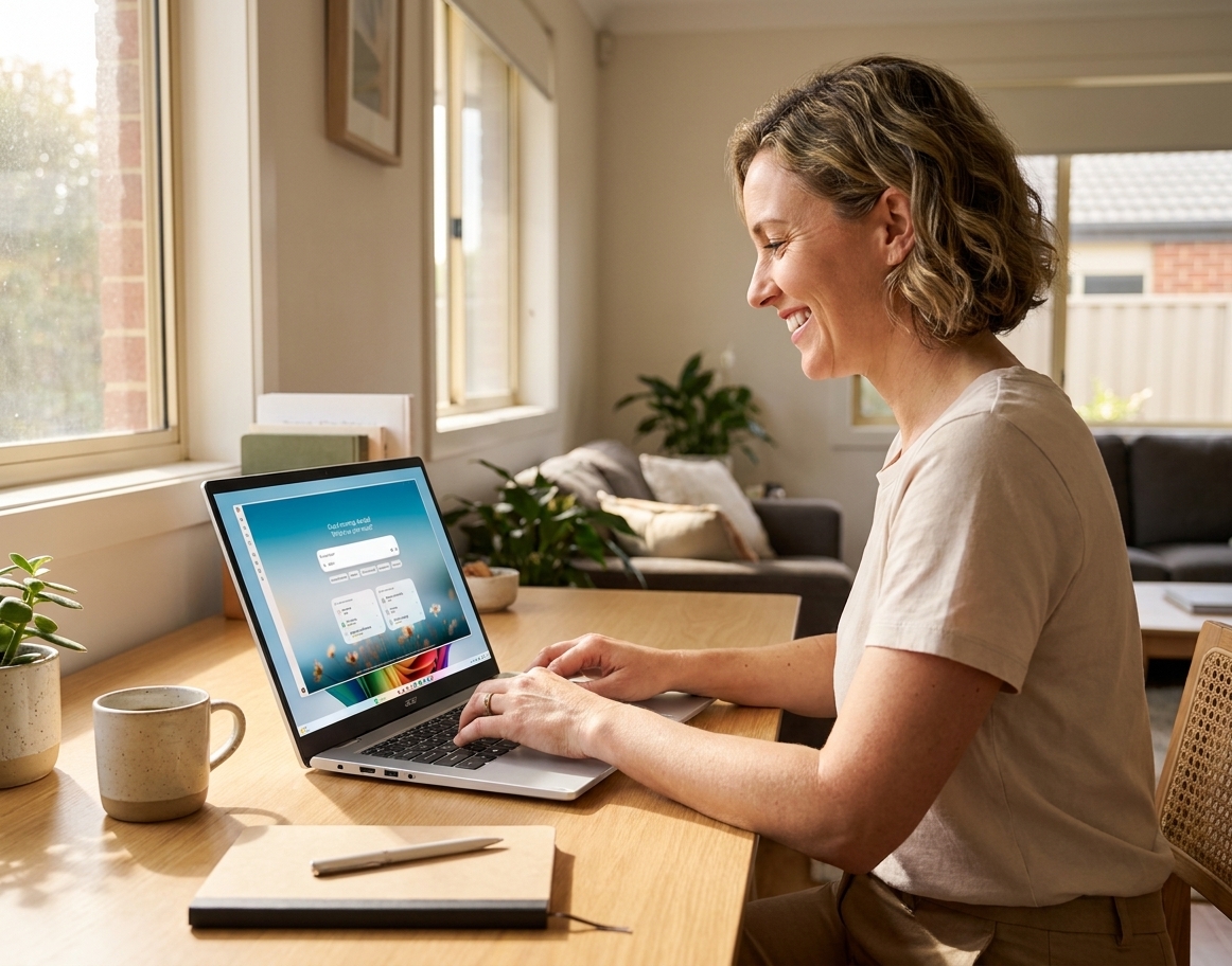 Acer Spin repair - the actual Acer Spin at home, owner using it and running smoothly