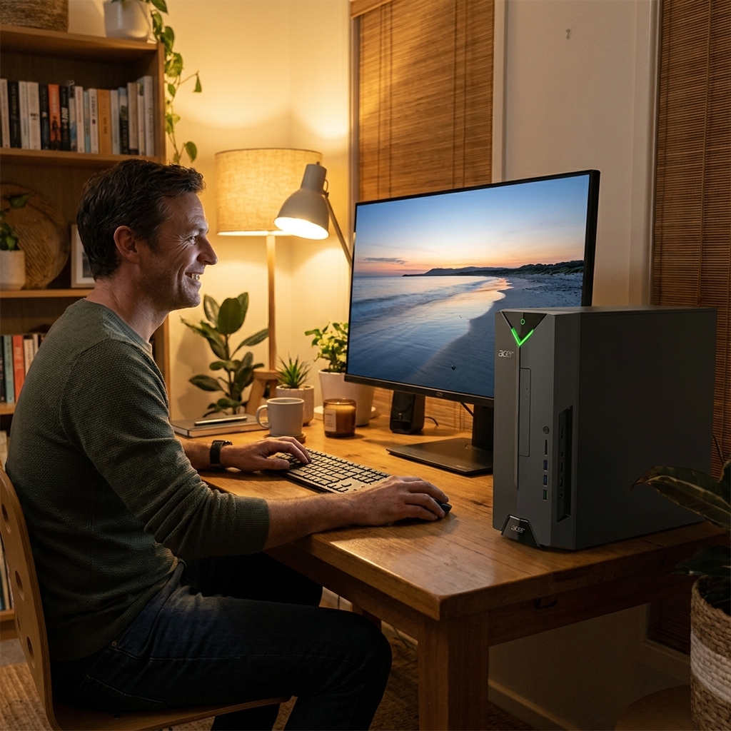 Acer Veriton X repair - the actual Acer Veriton X at home, owner using it and running smoothly