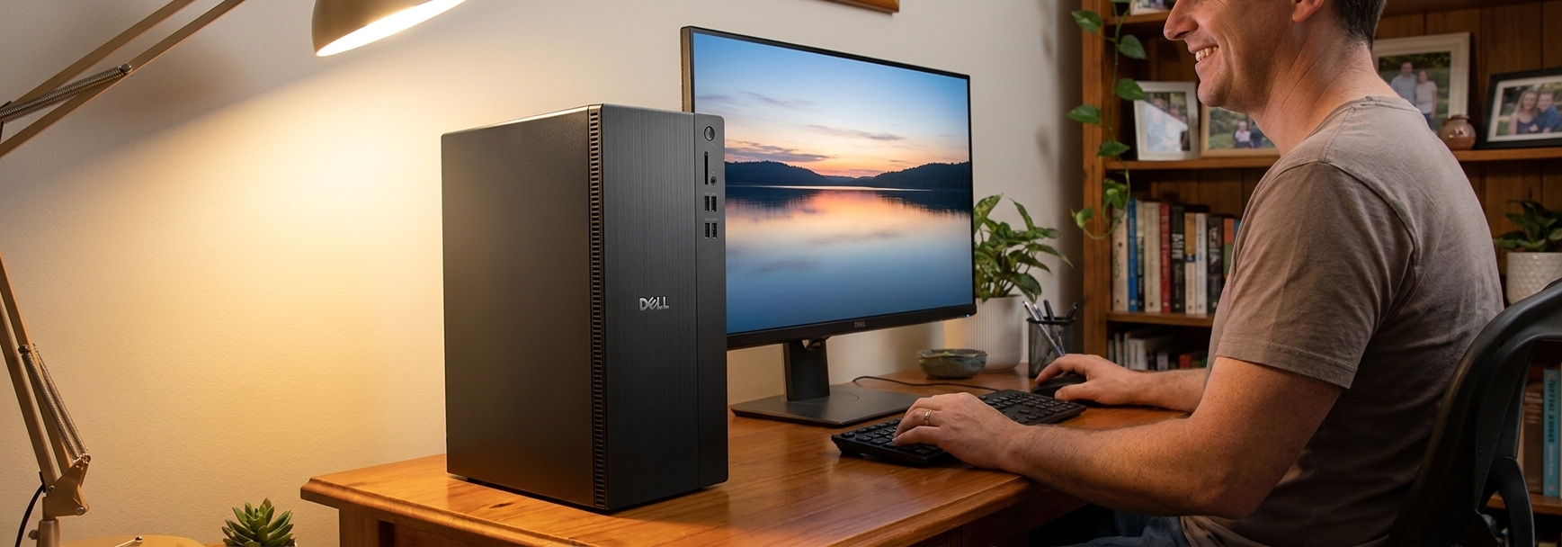 Dell Inspiron Desktop 3910 repair - the actual Dell Inspiron Desktop 3910 at home, owner using it and running smoothly