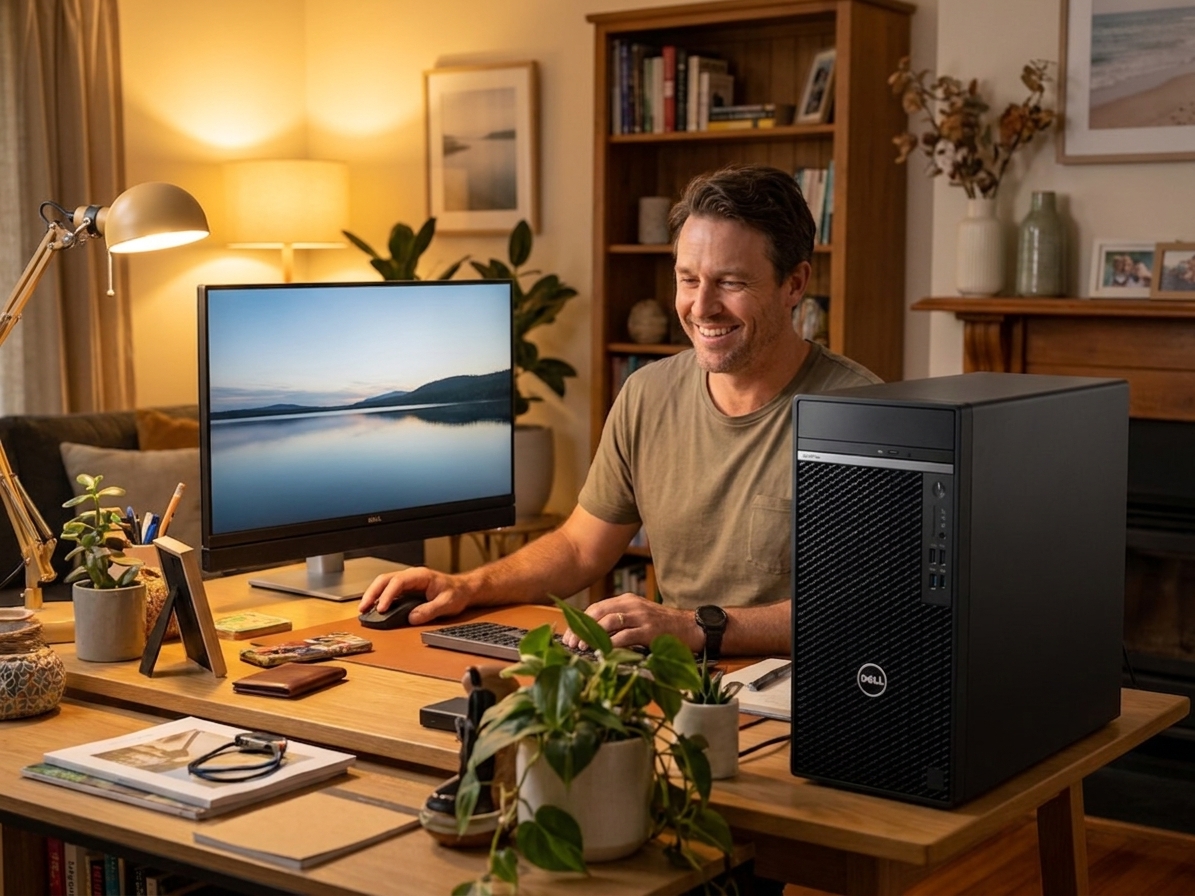 Dell Optiplex 3050 repair - the actual Dell Optiplex 3050 at home, owner using it and running smoothly