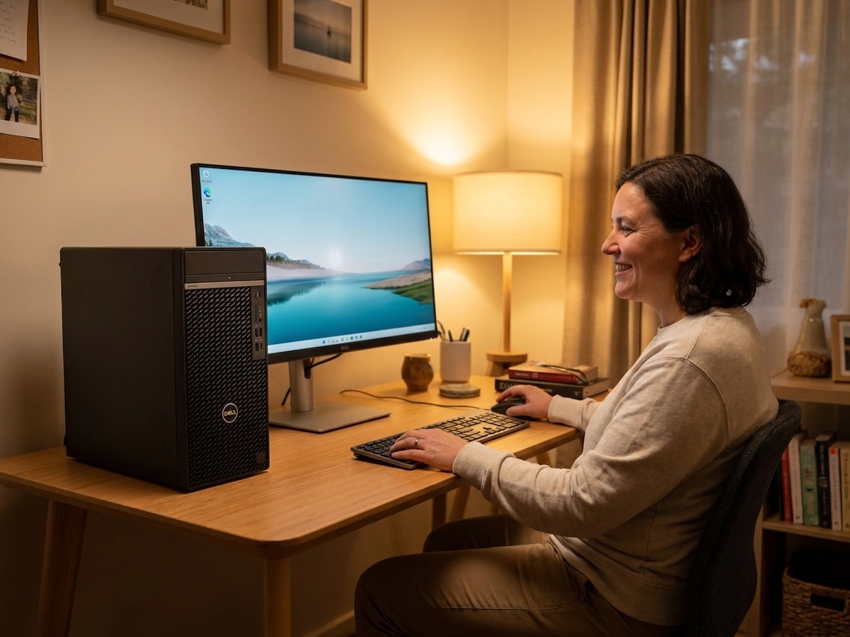 Dell Optiplex 3070 repair - the actual Dell Optiplex 3070 at home, owner using it and running smoothly