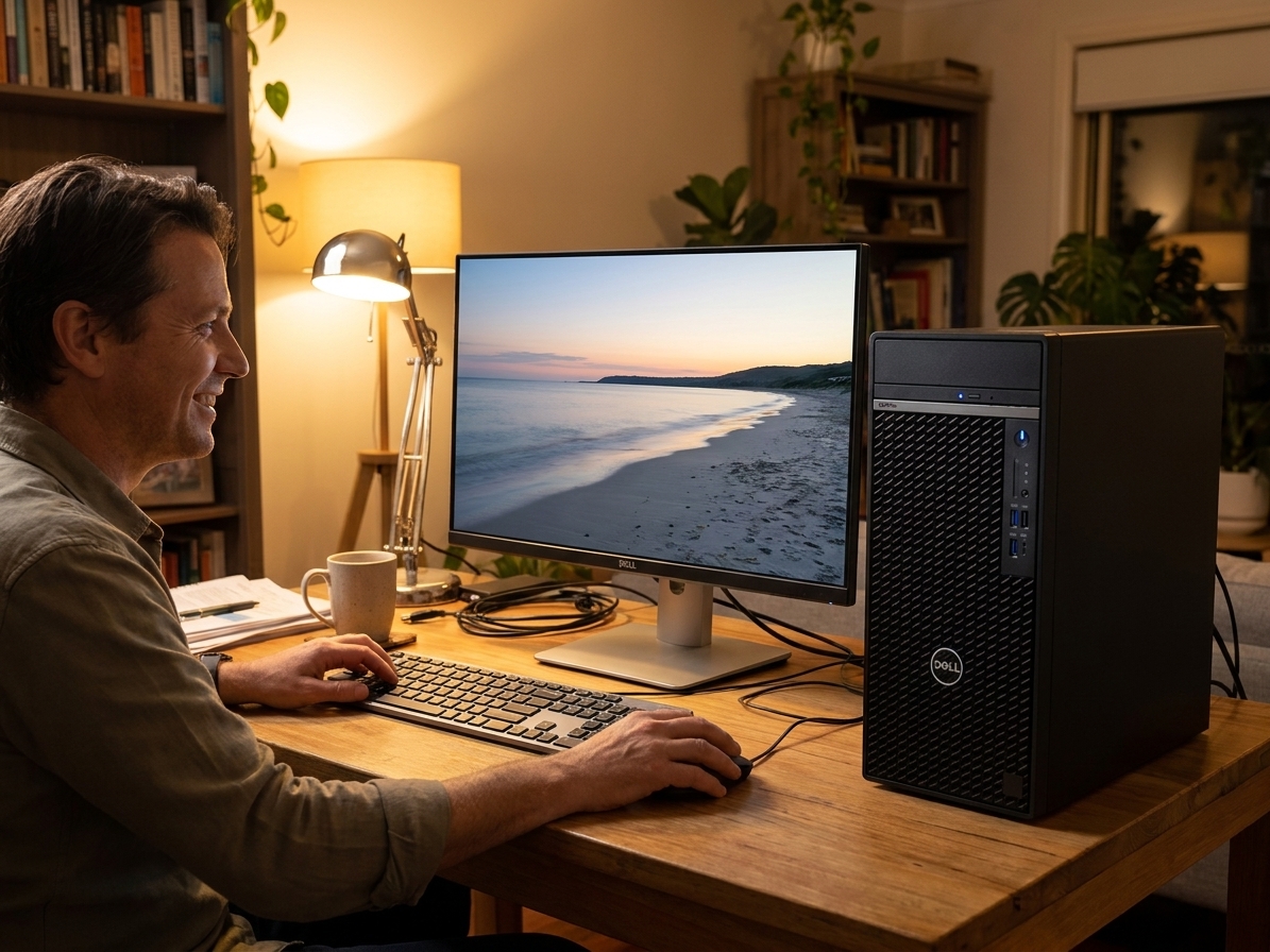 Dell Optiplex 5060 repair - the actual Dell Optiplex 5060 at home, owner using it and running smoothly