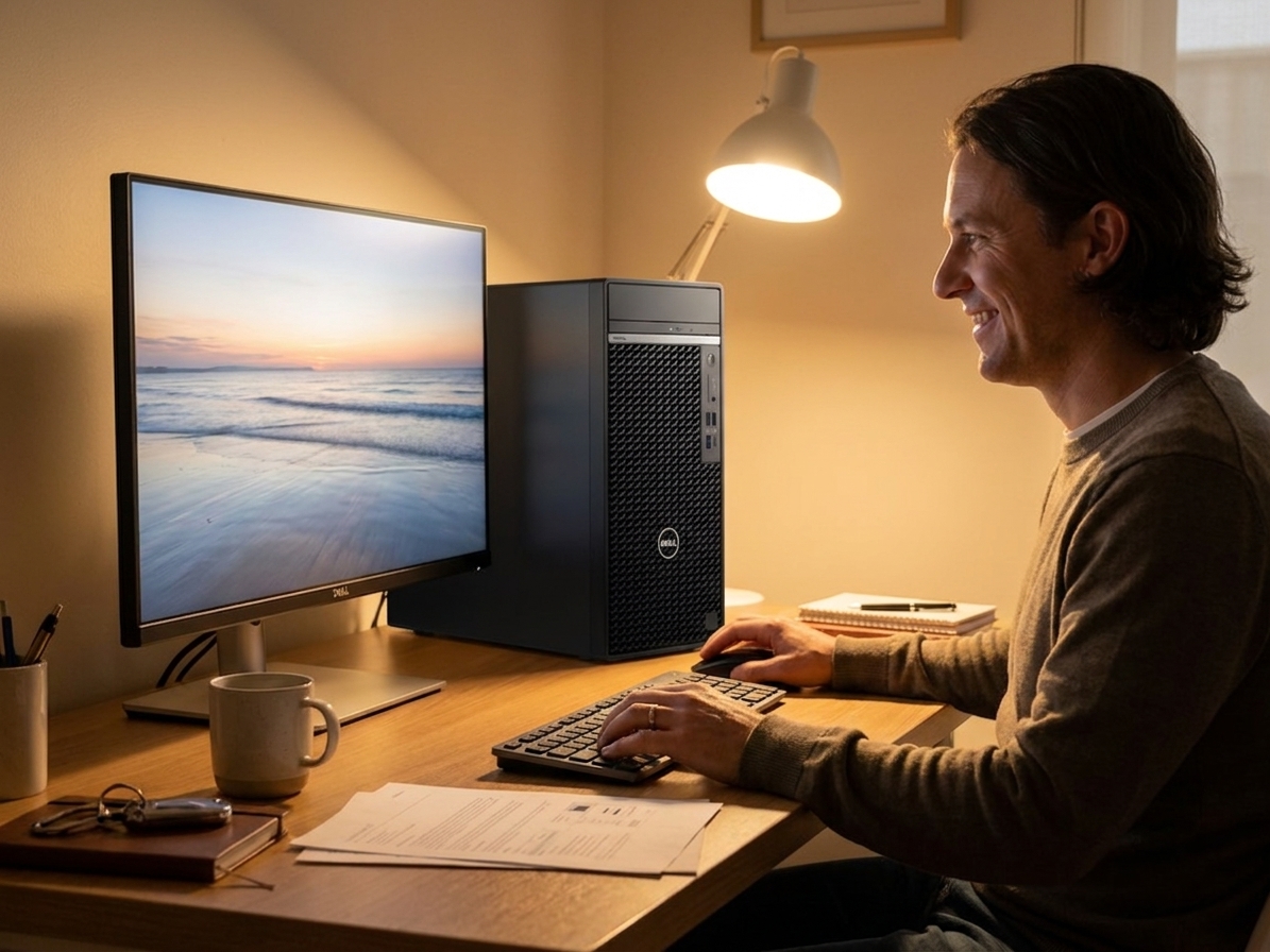 Dell Optiplex 5080 repair - the actual Dell Optiplex 5080 at home, owner using it and running smoothly