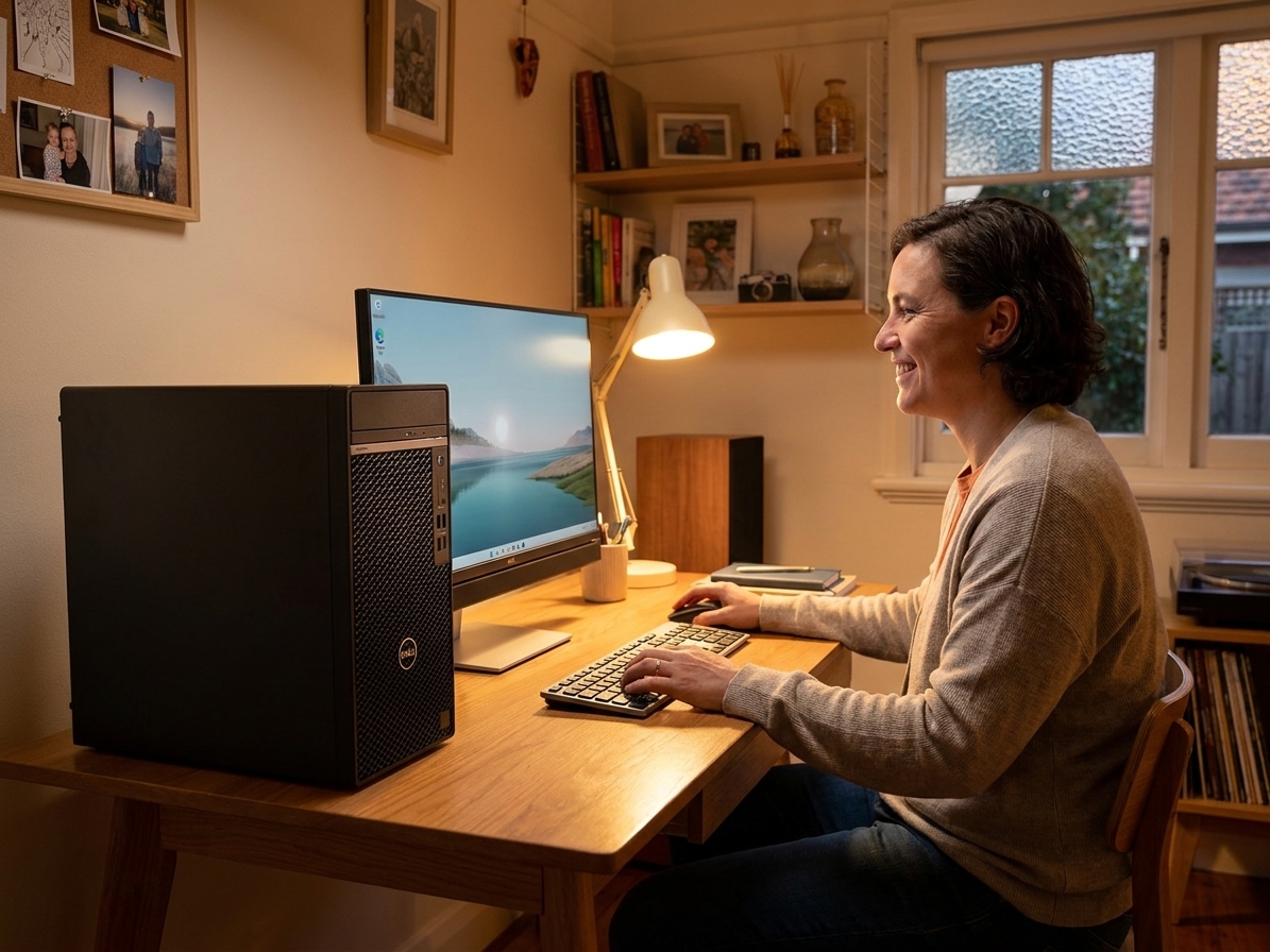 Dell Optiplex 7010 repair - the actual Dell Optiplex 7010 at home, owner using it and running smoothly
