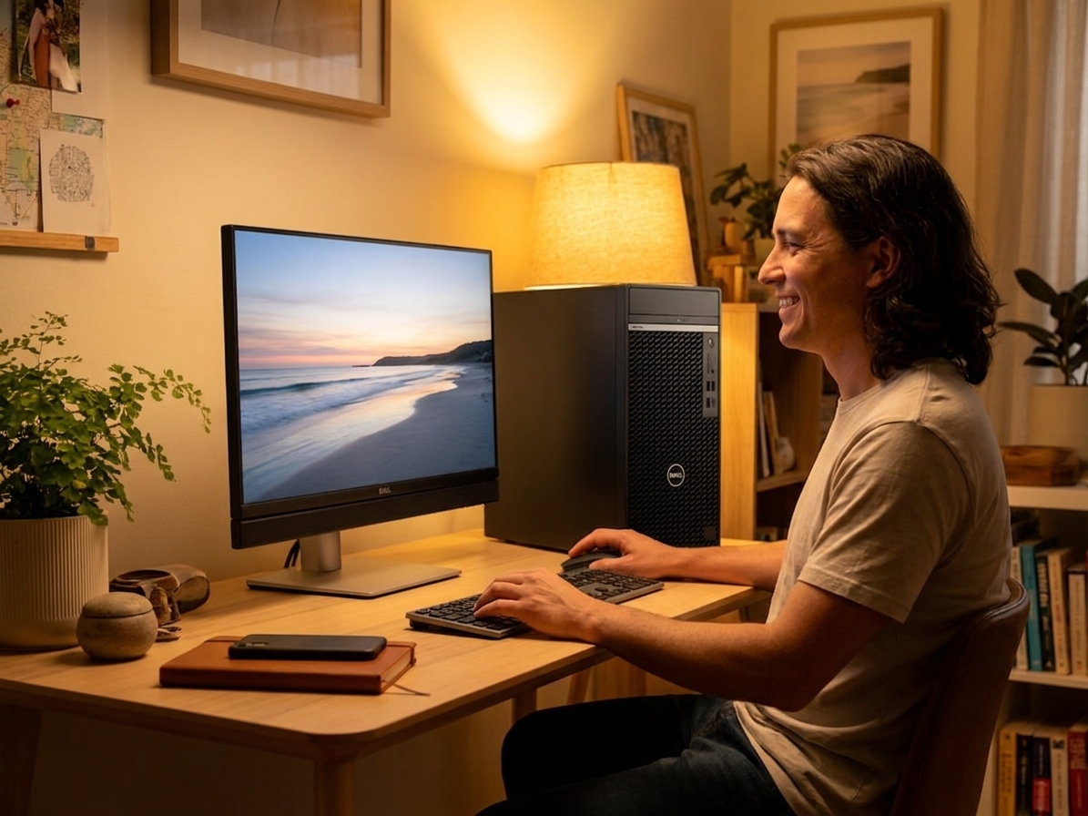 Dell Optiplex 7040 repair - the actual Dell Optiplex 7040 at home, owner using it and running smoothly