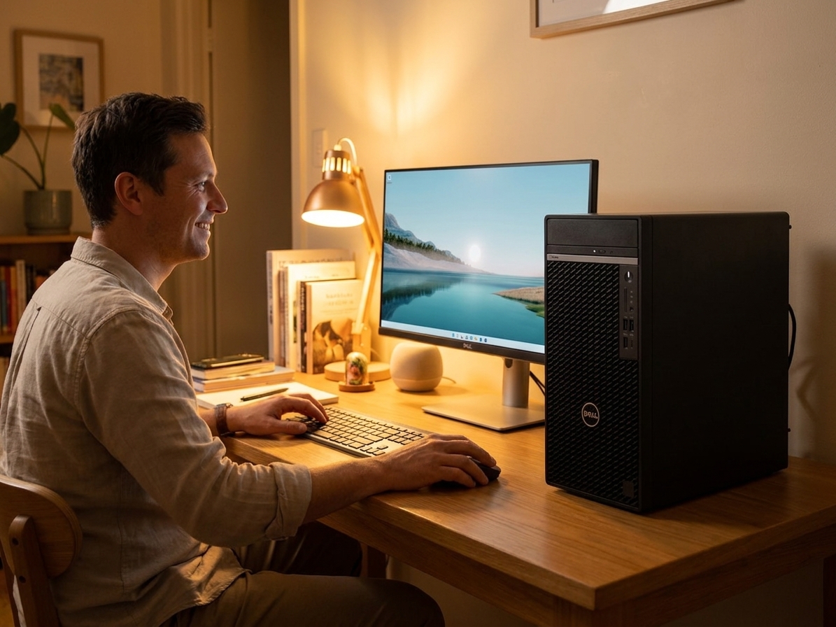 Dell Optiplex 7060 repair - the actual Dell Optiplex 7060 at home, owner using it and running smoothly