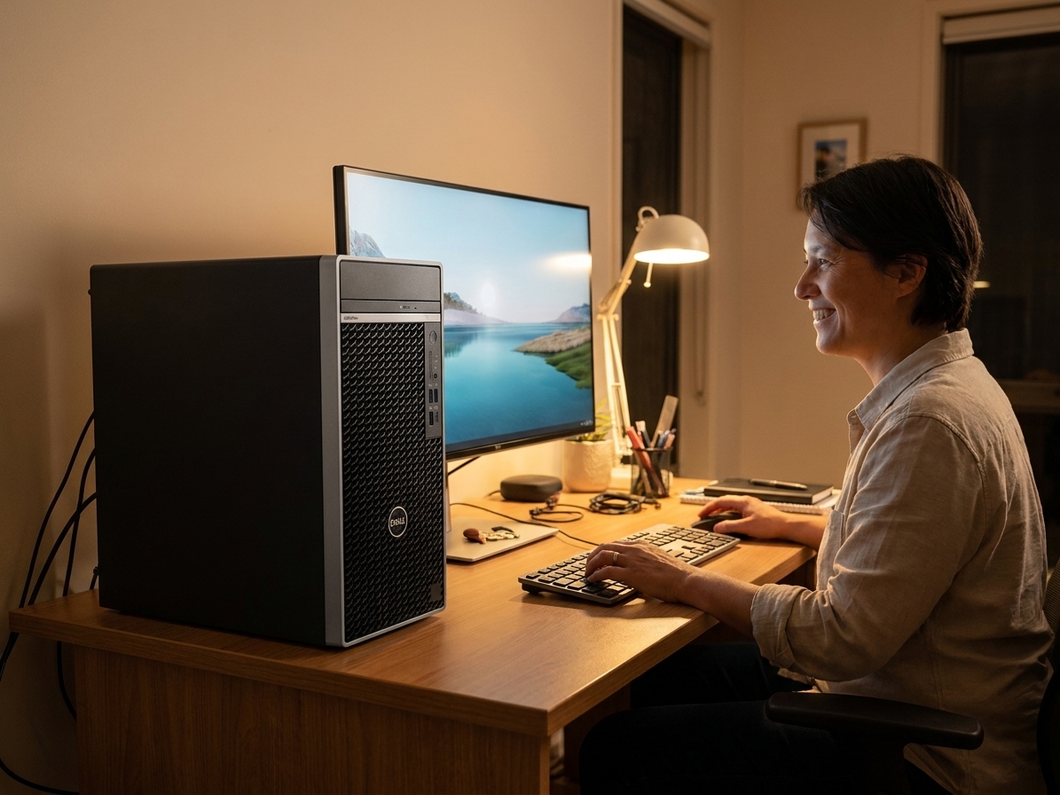 Dell Optiplex 7070 repair - the actual Dell Optiplex 7070 at home, owner using it and running smoothly