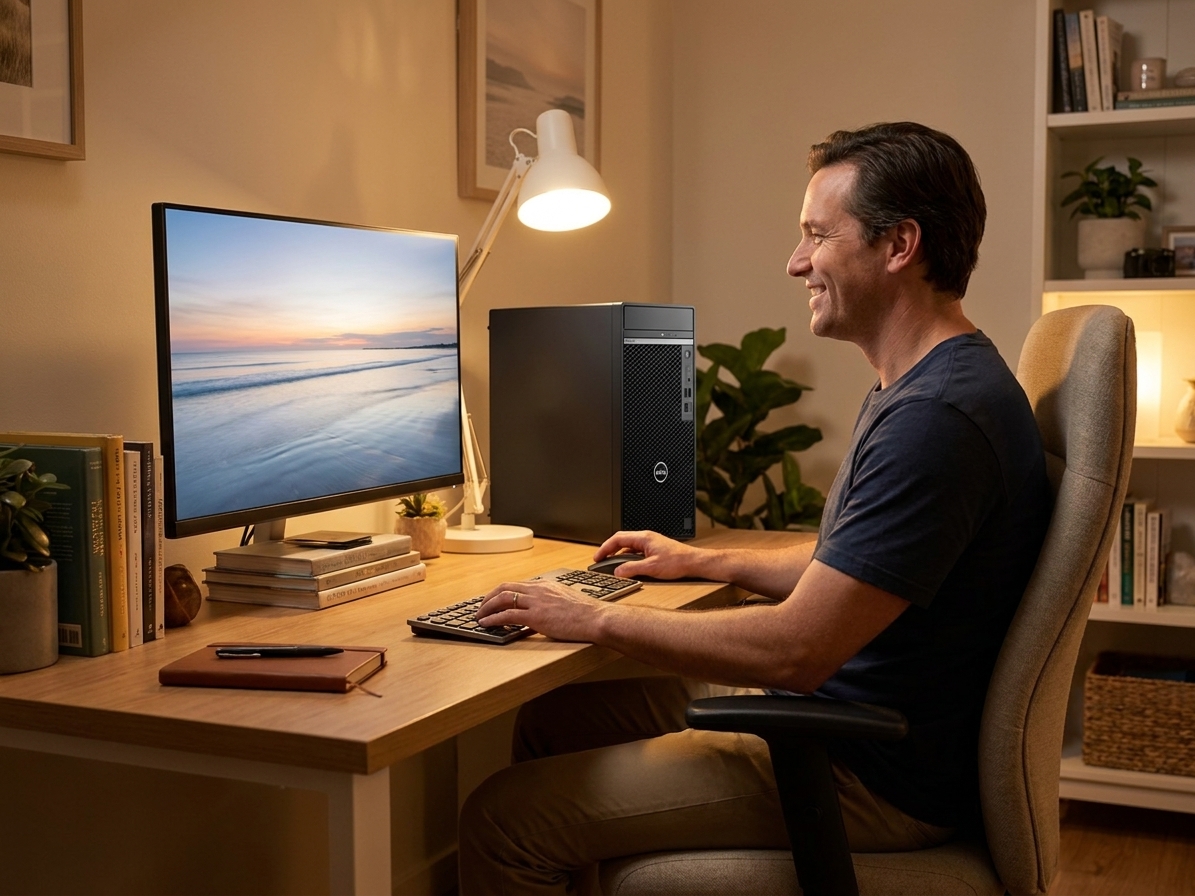 Dell Optiplex 7080 repair - the actual Dell Optiplex 7080 at home, owner using it and running smoothly