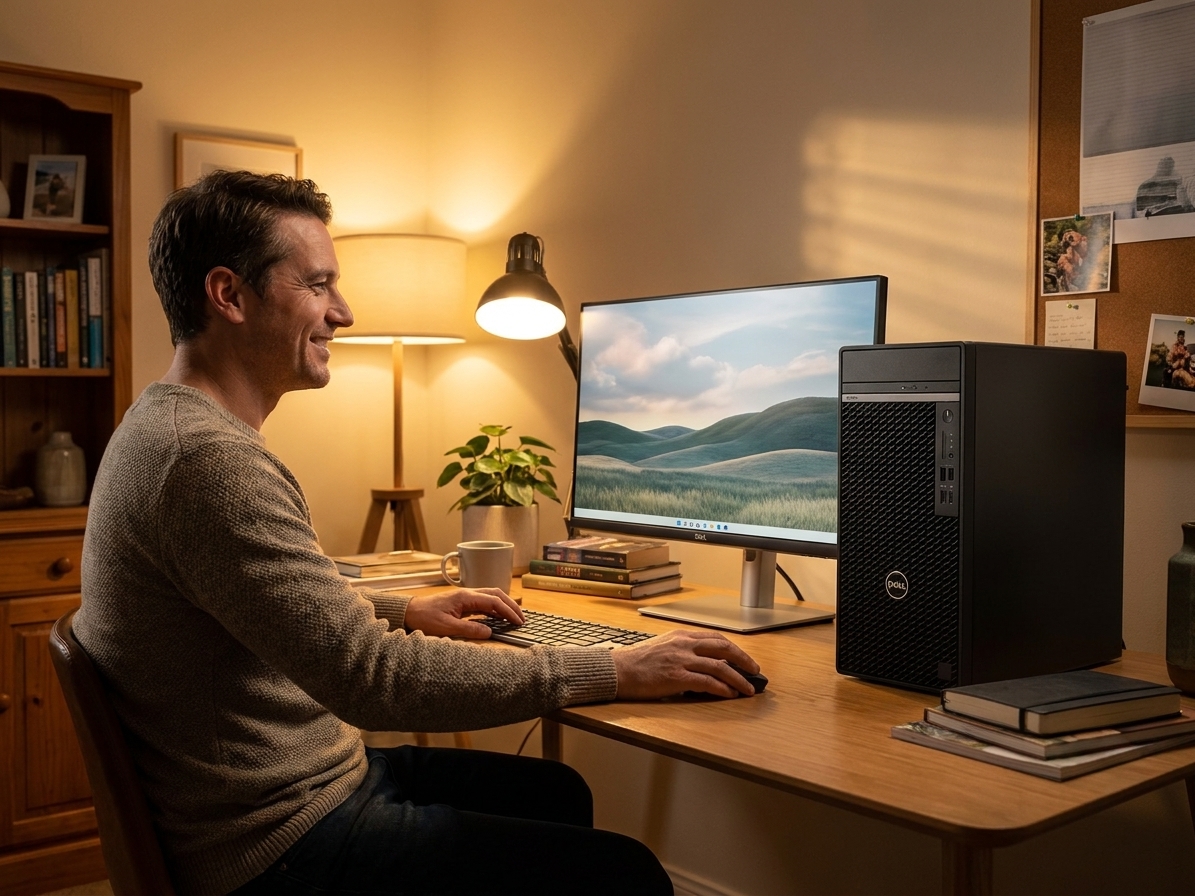 Dell Optiplex 9010 repair - the actual Dell Optiplex 9010 at home, owner using it and running smoothly