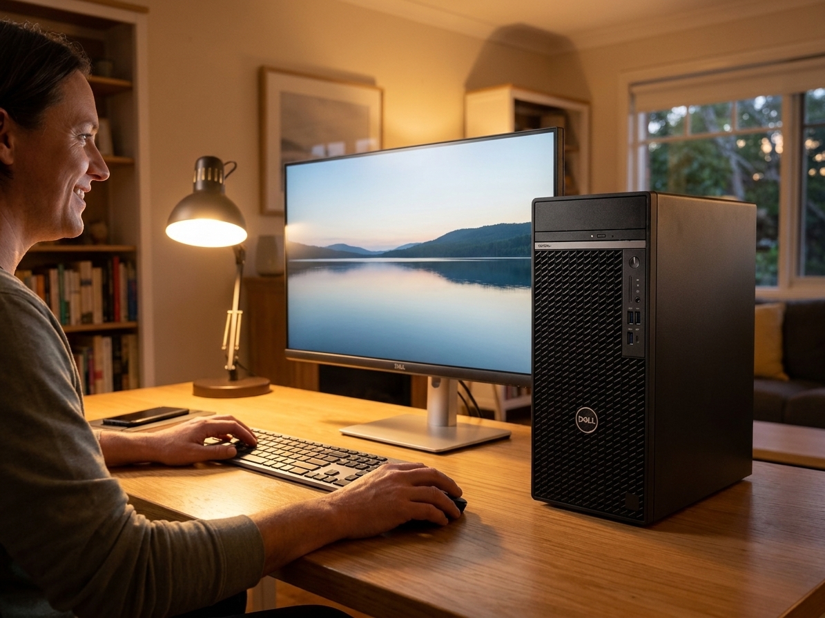 Dell Optiplex 9020 repair - the actual Dell Optiplex 9020 at home, owner using it and running smoothly