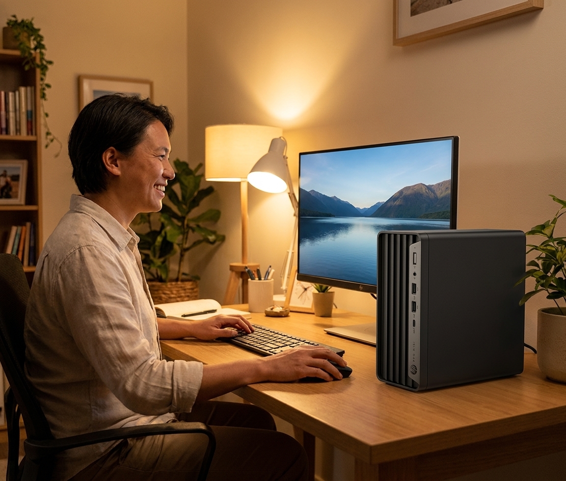 HP Prodesk 400 G7 repair - the actual HP Prodesk 400 G7 at home, owner using it and running smoothly