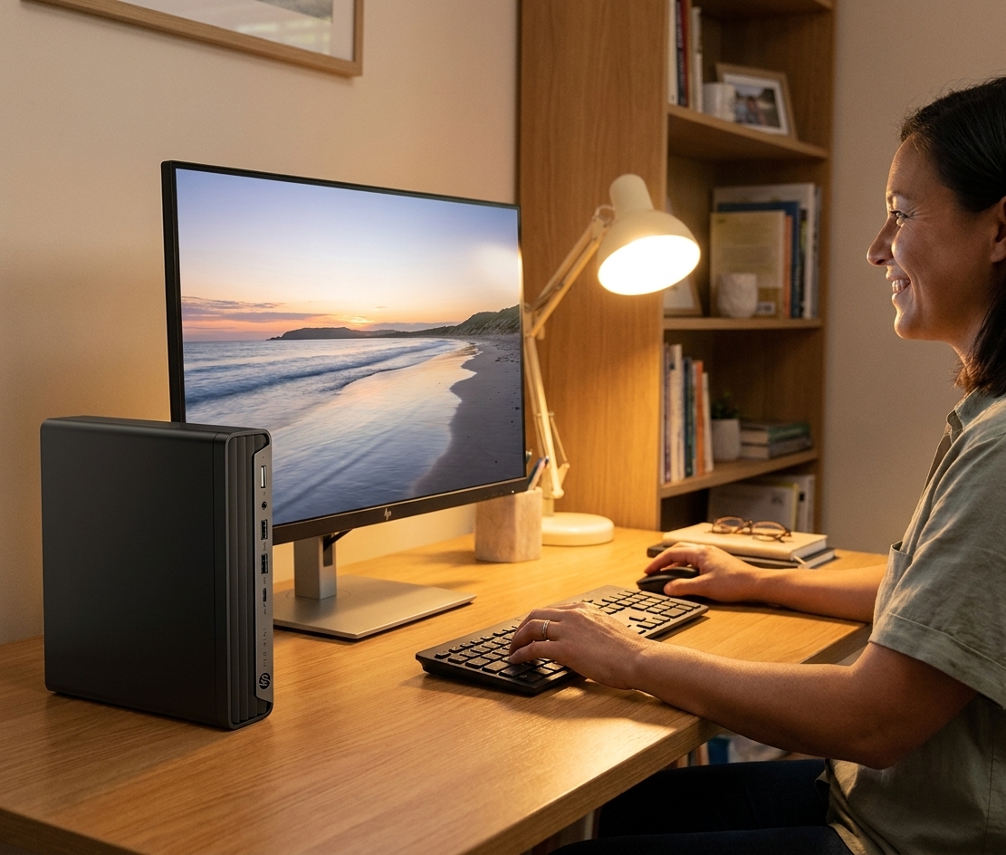HP Prodesk 600 G5 repair - the actual HP Prodesk 600 G5 at home, owner using it and running smoothly