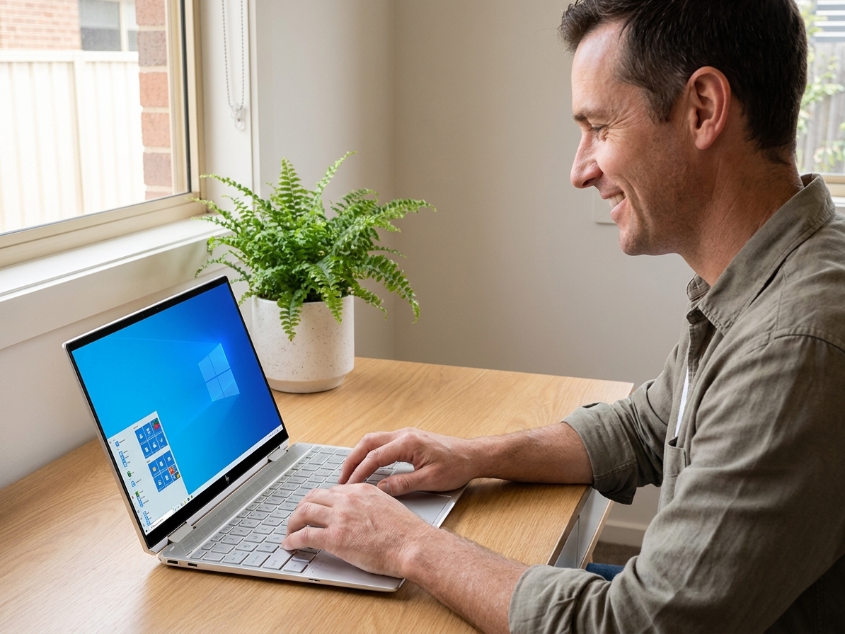 HP Spectre repair - the actual HP Spectre at home, owner using it and running smoothly